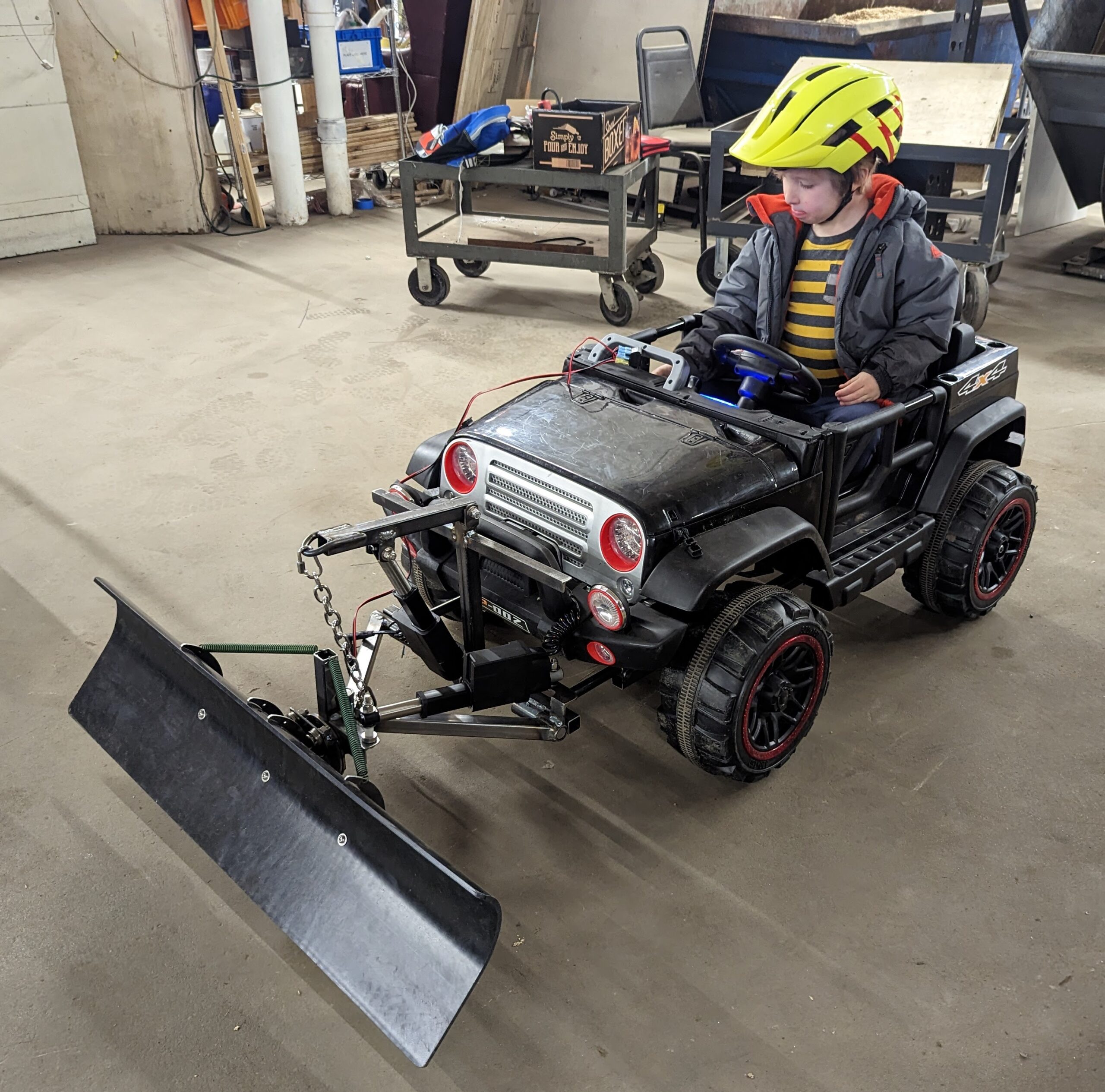 Maker Faire Kidscale Snow Plow Maker Faire