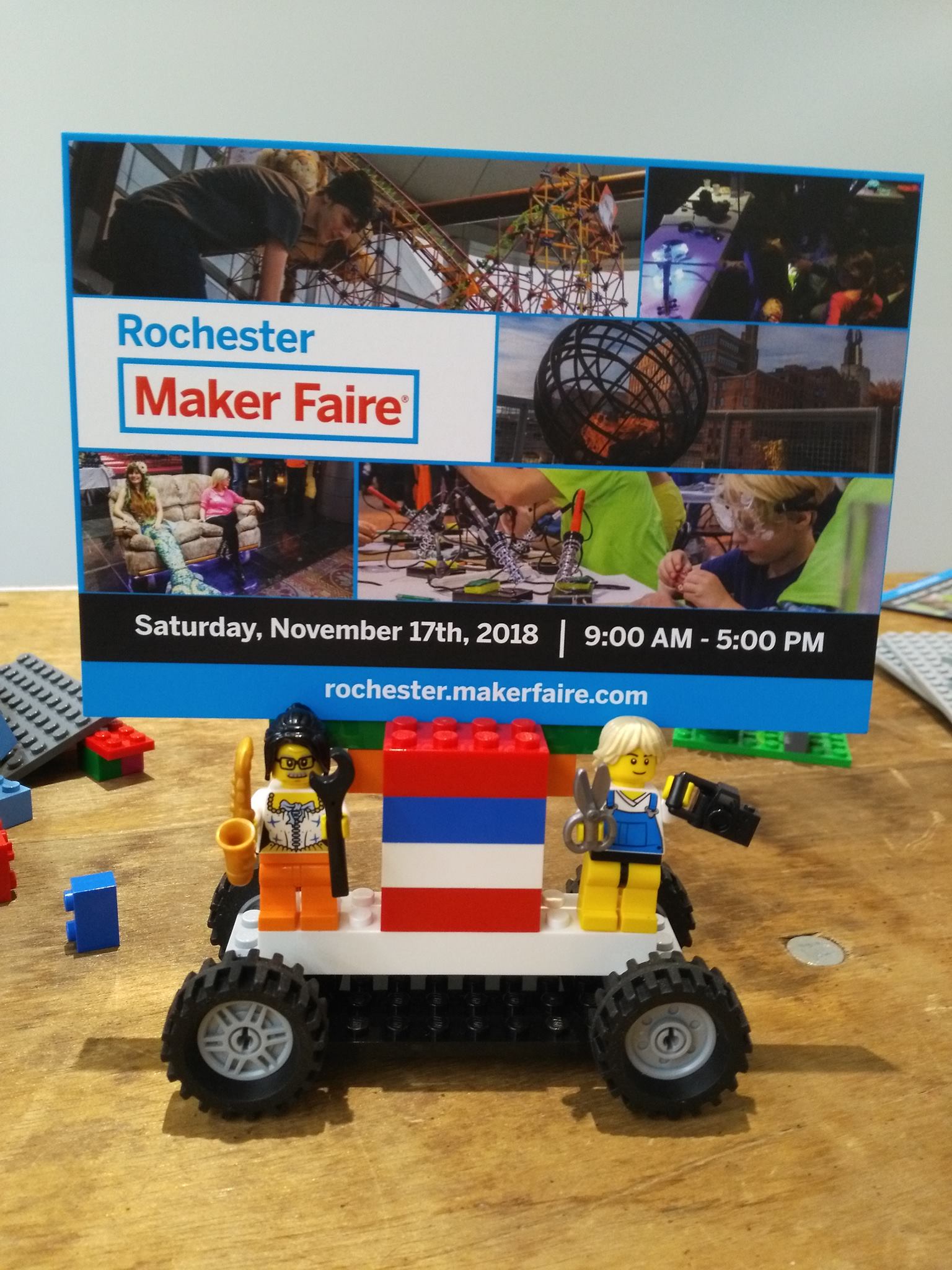 Maker Faire LEGO with Maker Faire Rochester Maker Faire