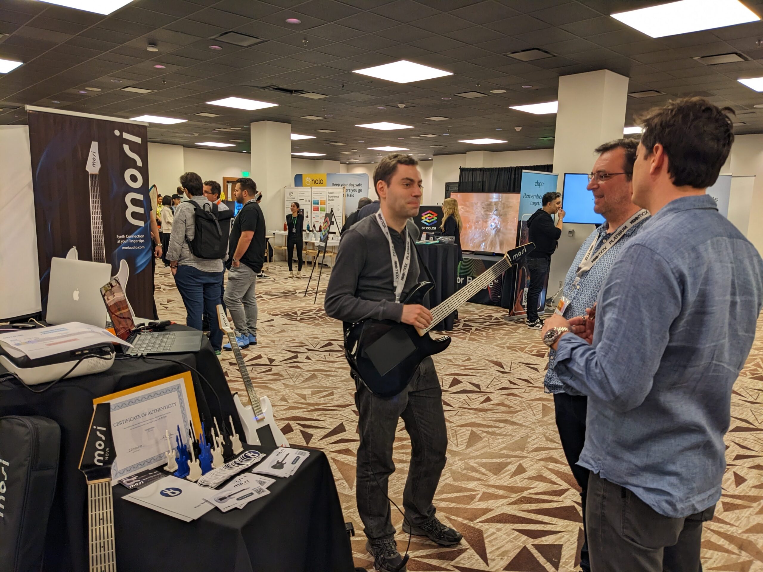 Maker Faire Mosi Nova Touchpad synth guitar Maker Faire