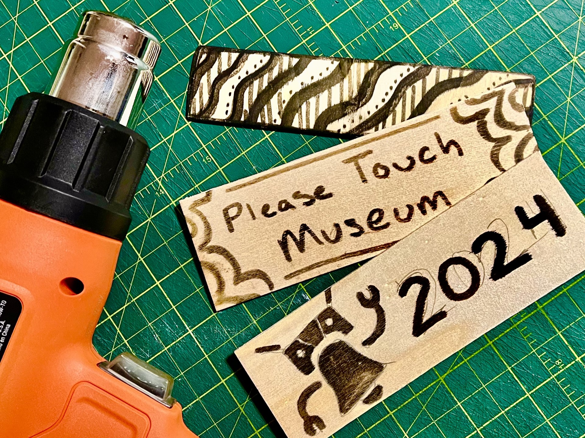 Maker Faire | Custom Burnt Bookmarks with the Please Touch Museum ...