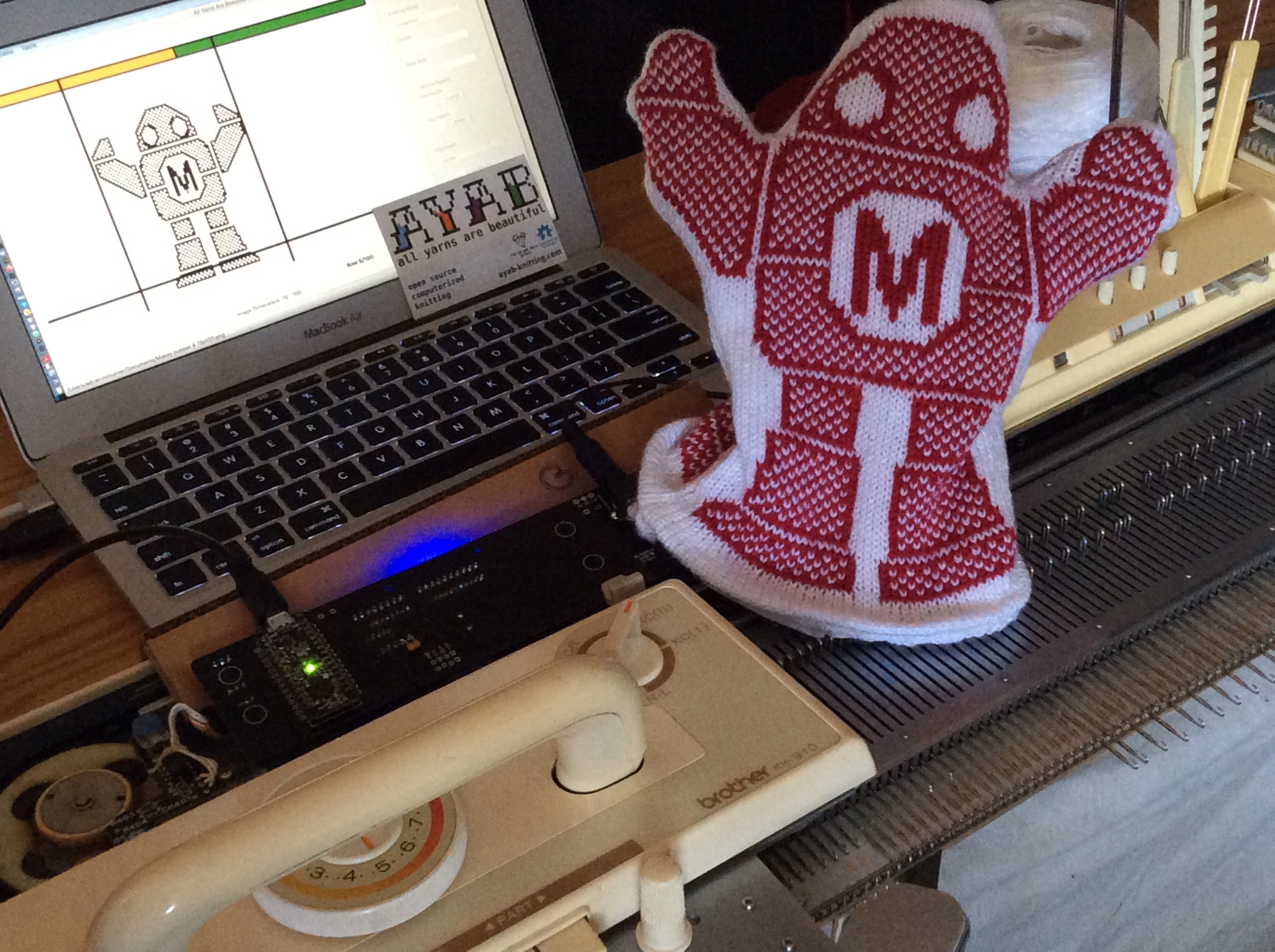 Maker Faire | Machine knitting - punchcards and Arduino hacks - Maker Faire