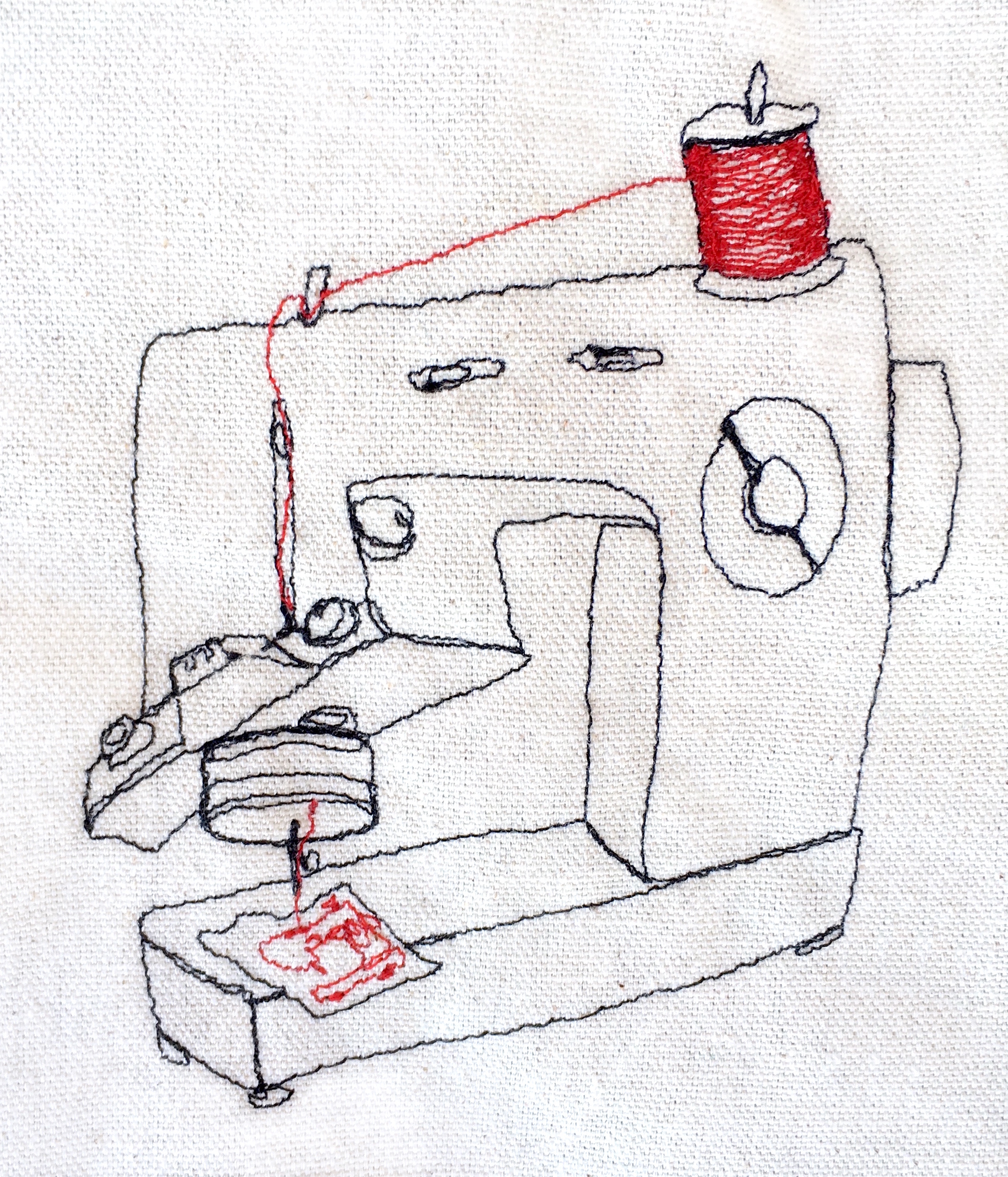 Drawing with a Sewing Machine