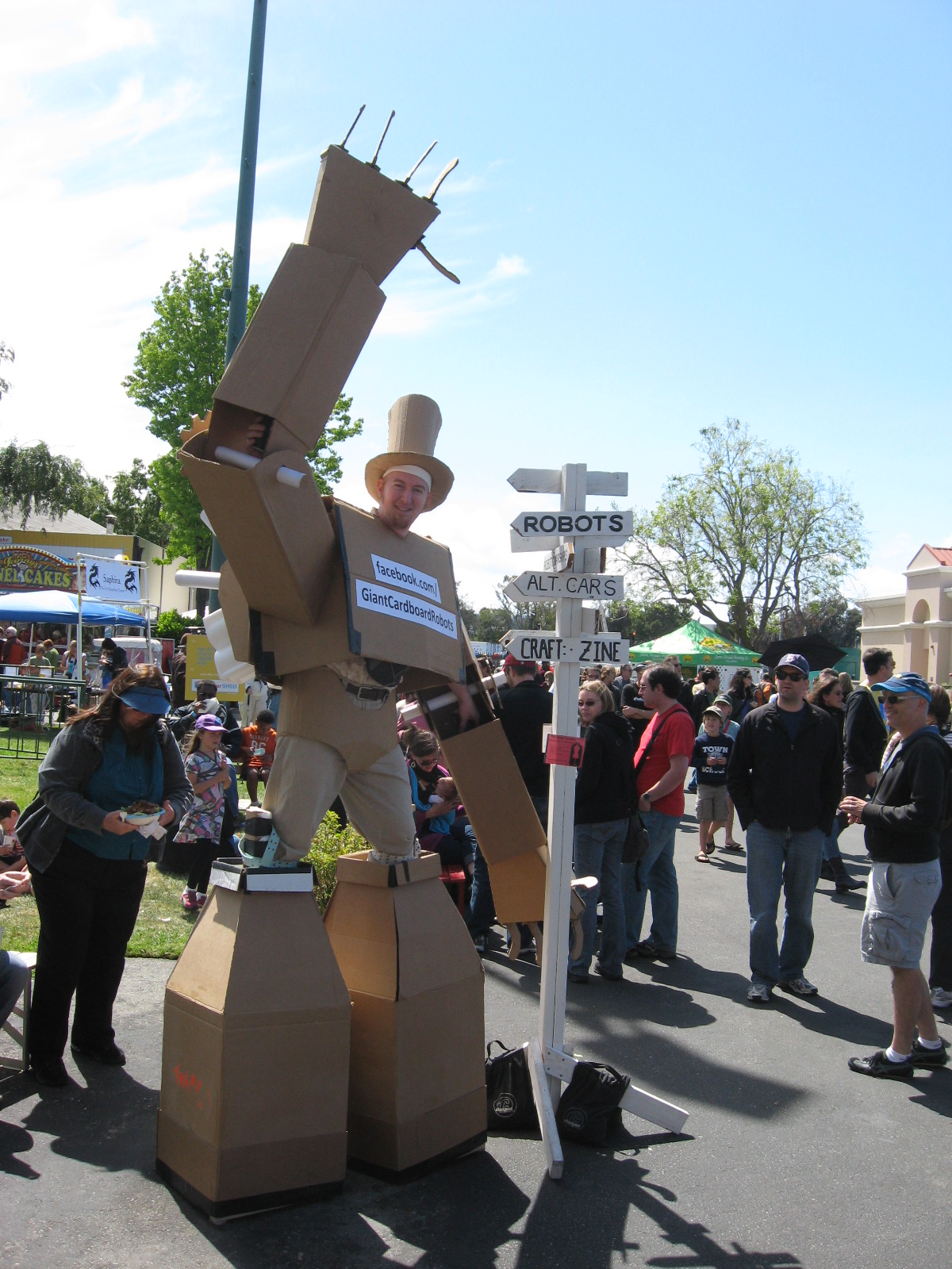 Giant Cardboard Robots