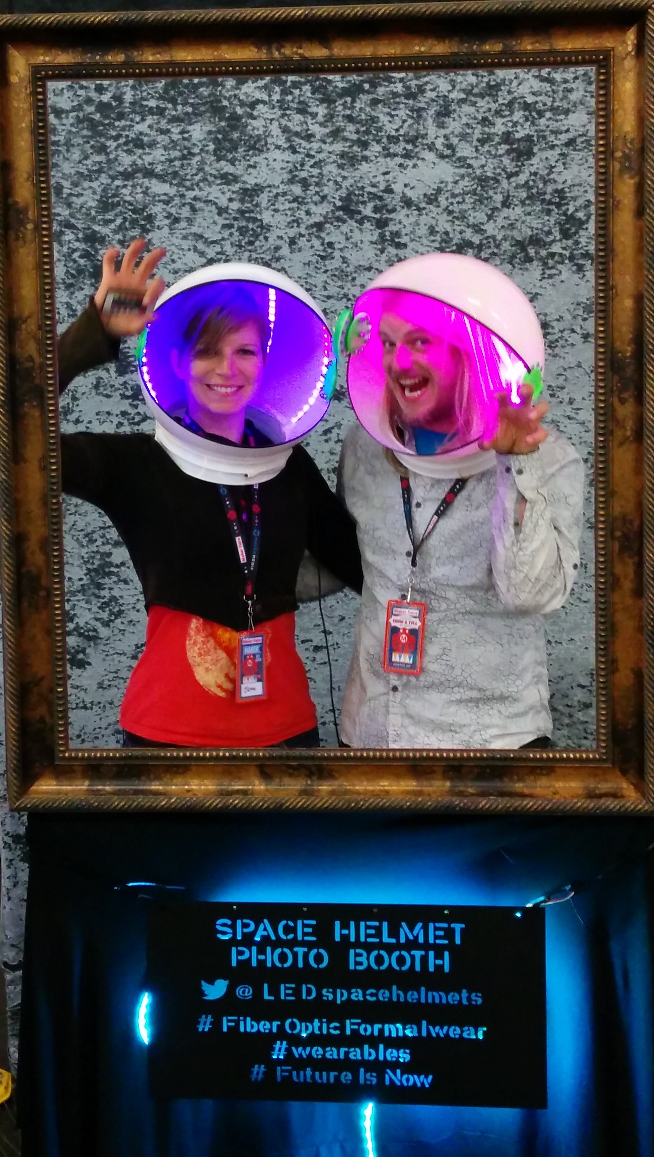 LED Space Helmet Photo Booth