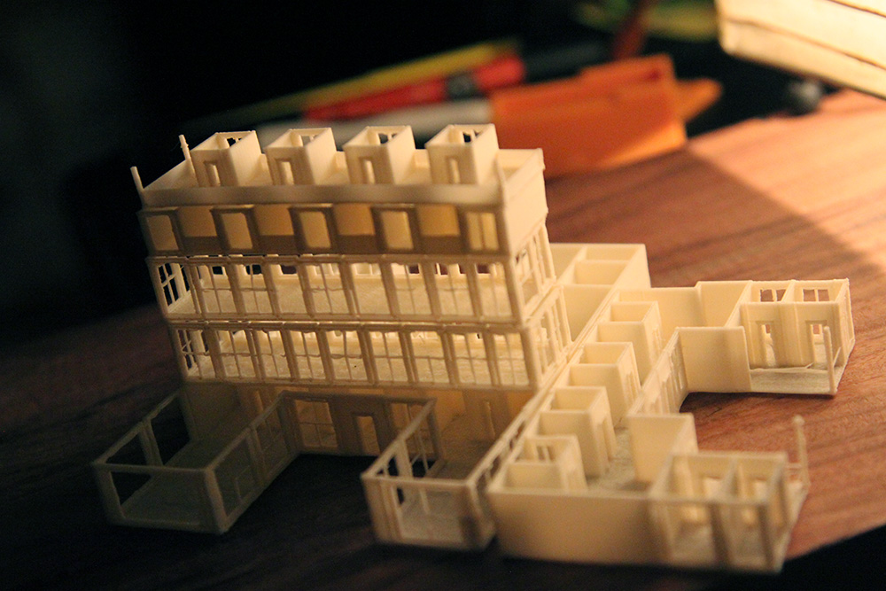 3D printable toy buildings by Imaginary Spaces