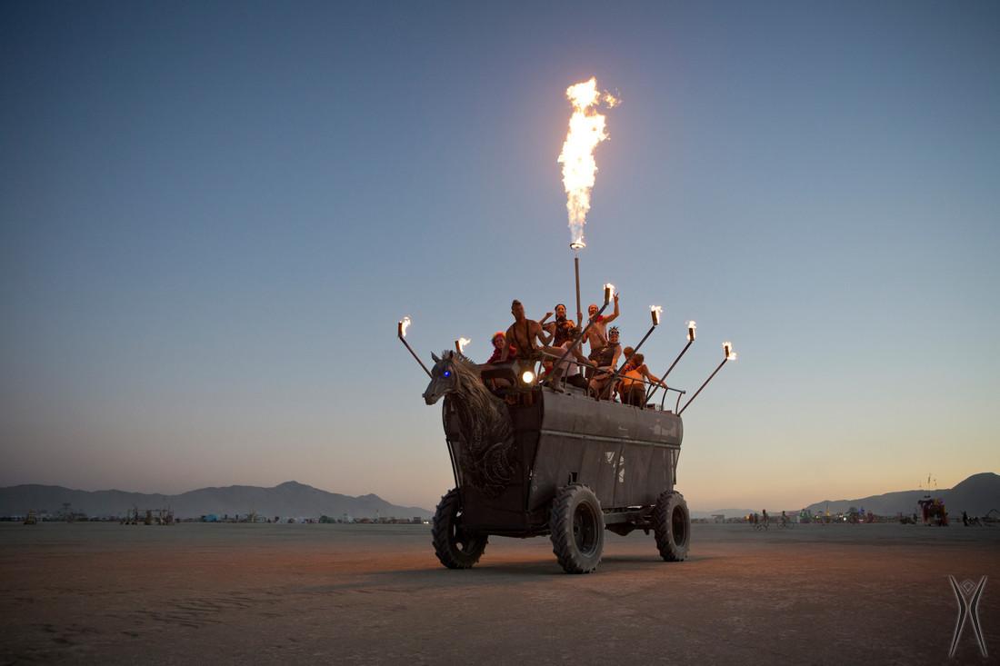 Chester the Fire Breathing Horse Art Car + Tiki Hot Rod