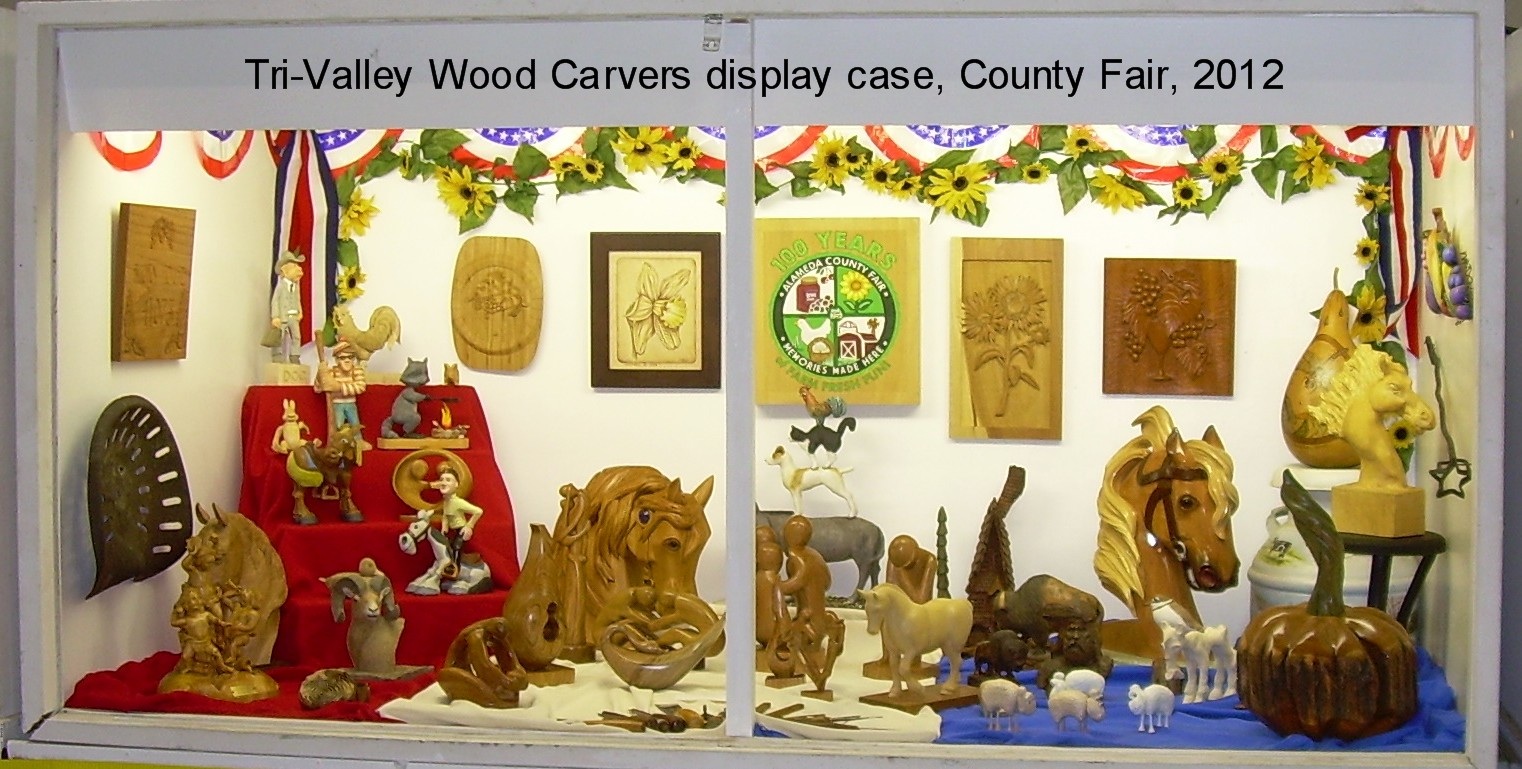 California Carvers Guild woodcarving display and demonstration