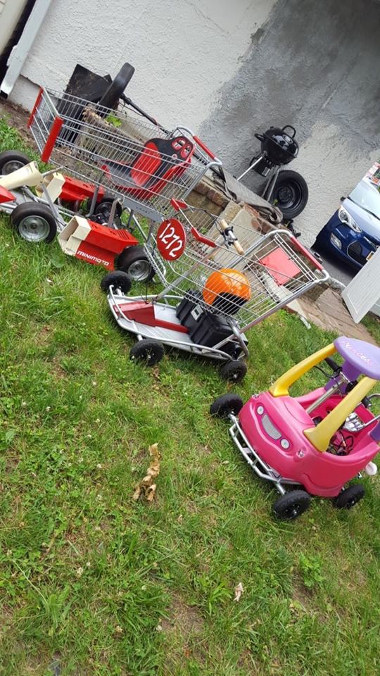 PPPRS A.I LABS TEAM EXPRESS LANE/ COZY COUPE, GO SHOPPING KART, AND PRO SHOPPING KART