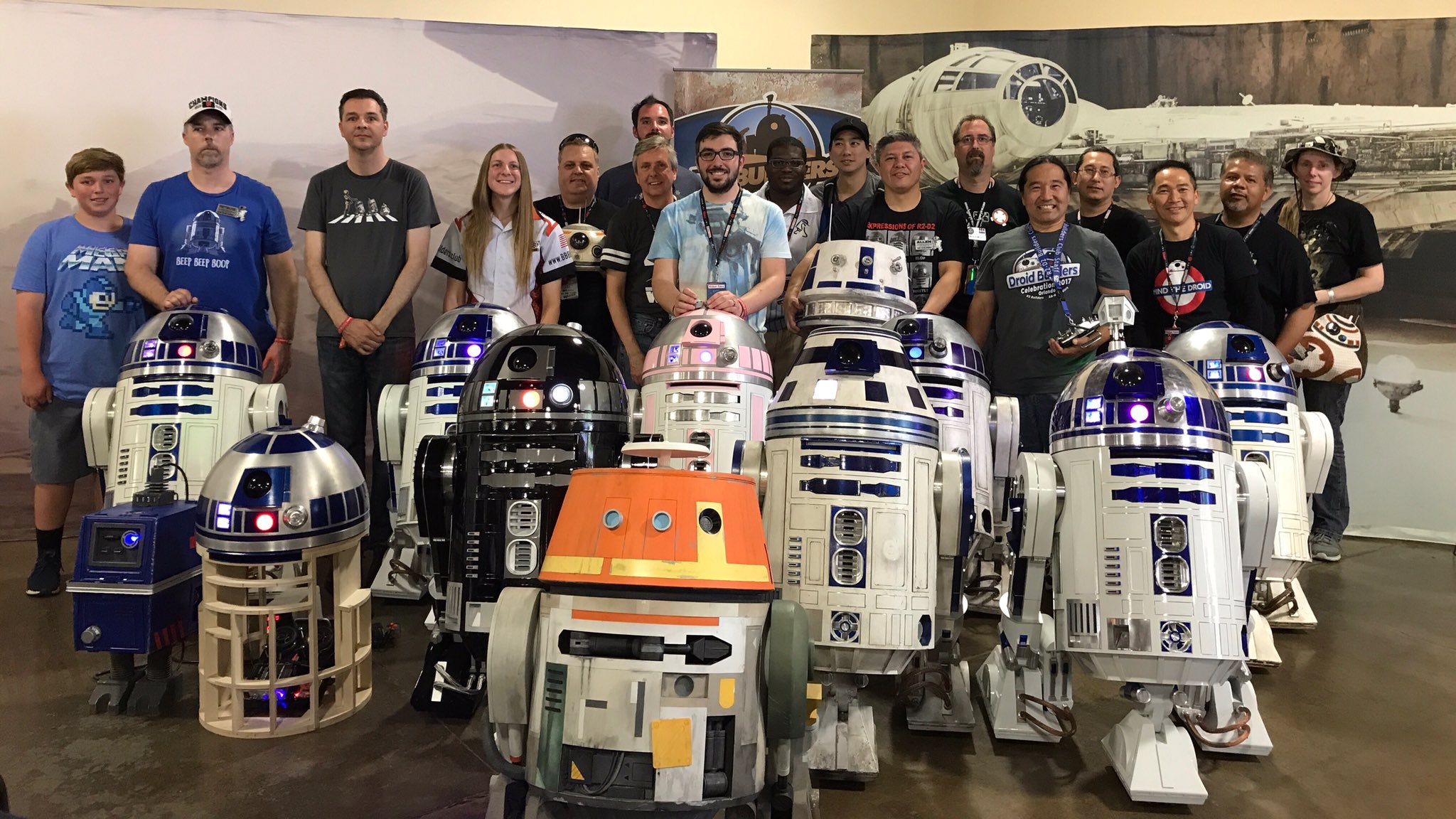 Maker Faire R2 D2 and BB 8 Astromech Droids