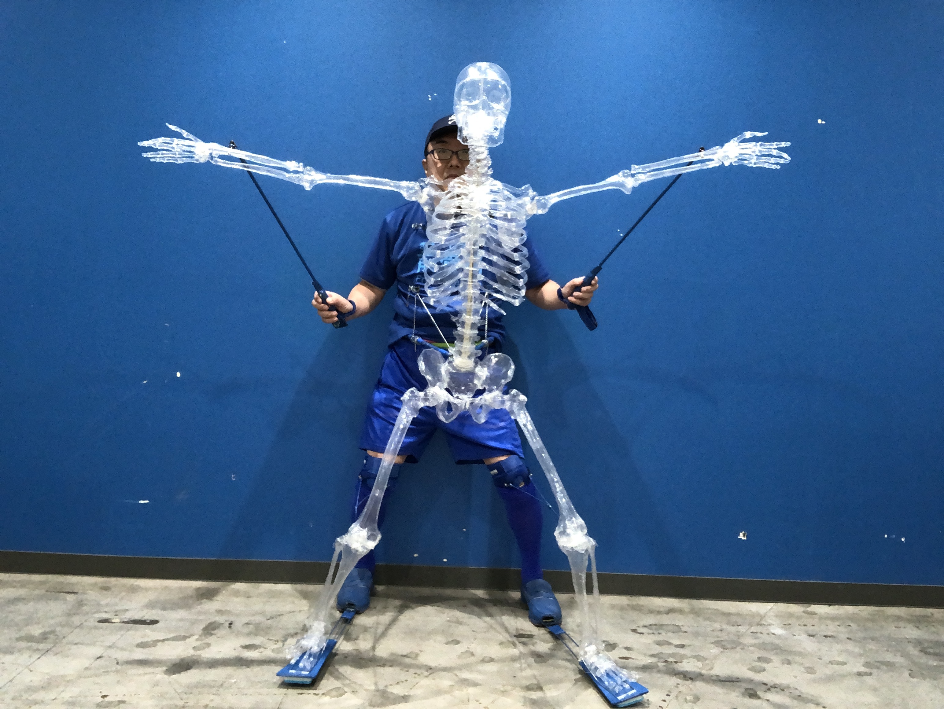 Front Crystal  Skeleton Robot