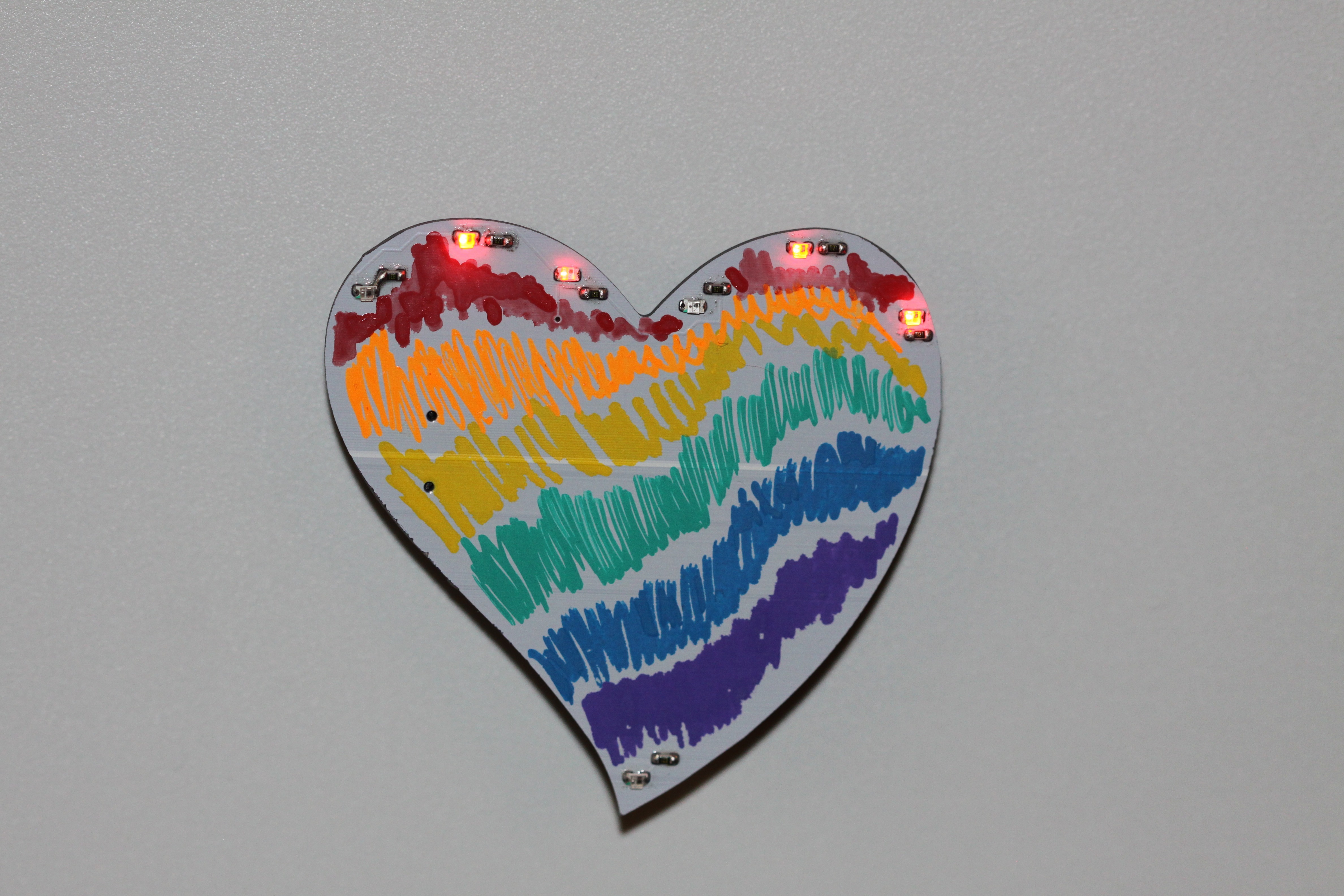 Maker Faire Cruzware Whiteboard LED pins