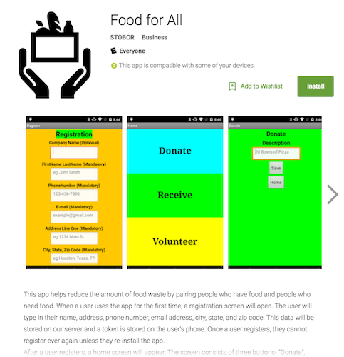 Food for All App