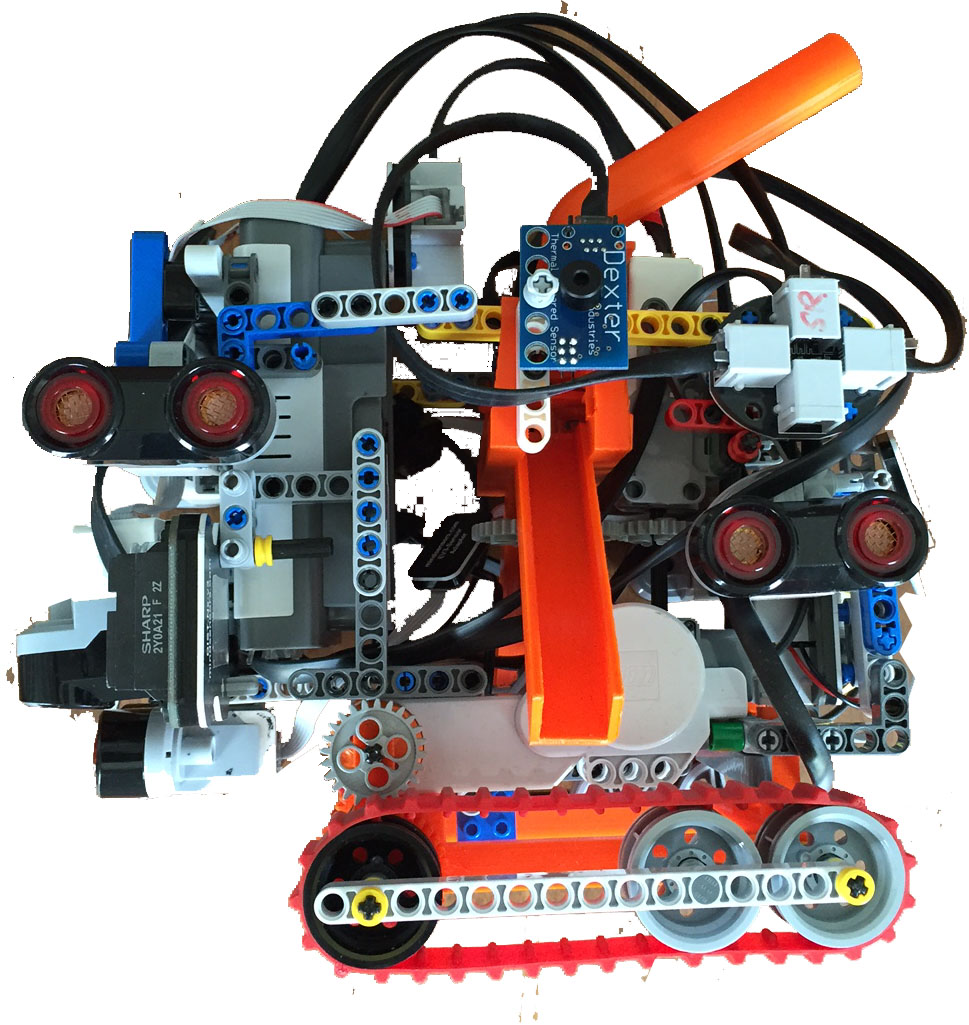 Maze Algorithm Robot Project  with Customized I2C Sensors Module